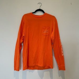 Orange Vineyard Vines Long Sleeve shirt